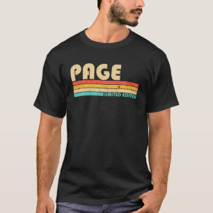 PAGINA Naam Persoonlijke Retro  80S 90S geboorte T-shirt