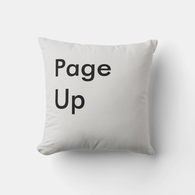Pagina omhoog Button Kussen (Voorkant)