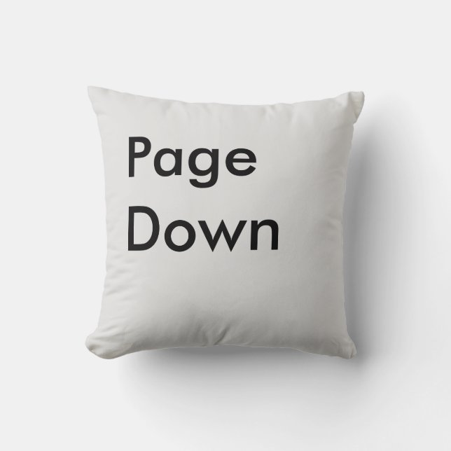 Pagina omlaag Button Kussen (Voorkant)