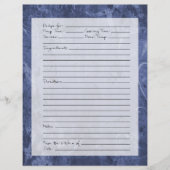 Pagina Ontvang - Donkerblauw patroon (Voorkant)