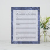 Pagina Ontvang - Donkerblauw patroon (Staand voorkant)