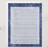 Pagina Ontvang - Donkerblauw patroon (Voorkant / Achterkant)