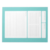 Pagina ontvangen met kleuroptie notitieblok (Voorkant)