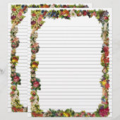 Pagina Ontvanger  Bounty Floral Border Lined (Voorkant / Achterkant)