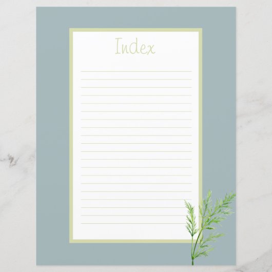 Pagina Ontvanger divider - Blauw Multomap invoegen (Achterkant)