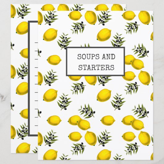 Pagina Ontvanger divider | Lemon & Olive Multomap (Voorkant / Achterkant)