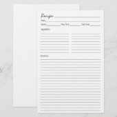 Pagina Ontvangst (Voorkant / Achterkant)