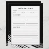 Pagina Ontvangst | Dranken | Zwart-witwand (Voorkant / Achterkant)