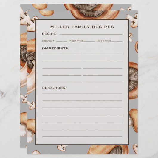 Pagina Ontvangst | Familienaam | Penseelpatroon (Voorkant / Achterkant)