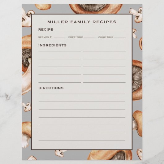 Pagina Ontvangst | Familienaam | Penseelpatroon (Achterkant)