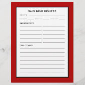 Pagina Ontvangst | Hoofdschijf | Rood zwart/wit (Voorkant)