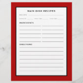 Pagina Ontvangst | Hoofdschijf | Rood zwart/wit (Achterkant)