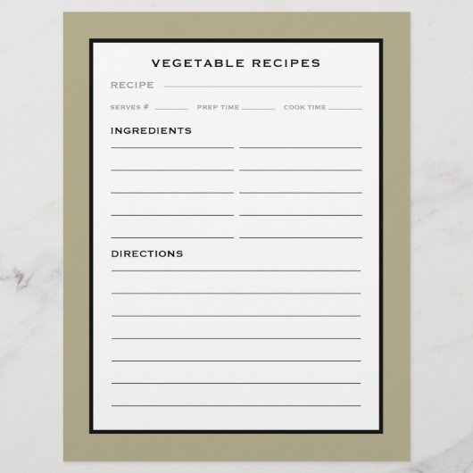 Pagina Ontvangst | Plantaardig | Eenvoudig zwart-w (Voorkant)