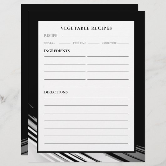 Pagina Ontvangst | Plantaardig | Zwart-witwand (Voorkant / Achterkant)