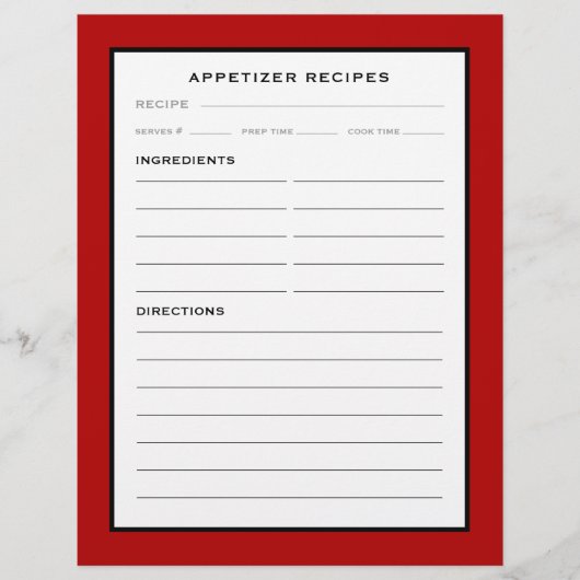 Pagina Ontvangst | Verzoekster | Rood zwart/wit (Voorkant)