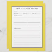 Pagina Ontvangst | Vlees en zeevruchten | Eenvoudi (Voorkant / Achterkant)