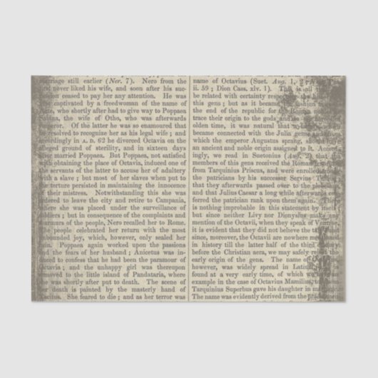  pagina Oude papieren woordenboek Tissuepapier (Voorkant)