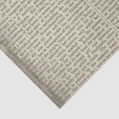  pagina Oude papieren woordenboek Tissuepapier (Detail)