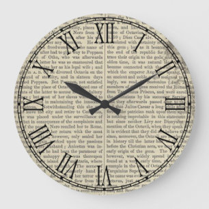 Pagina  papier oude woordenlijst grote klok