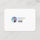 Pagina Profiel van trainer voor persoonlijke gesch Visitekaartje (Achterkant)