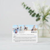 Pagina Profiel van trainer voor persoonlijke gesch Visitekaartje (Staand voorkant)