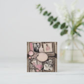 pagina Schrapboek Vierkante Visitekaartje (Staand voorkant)