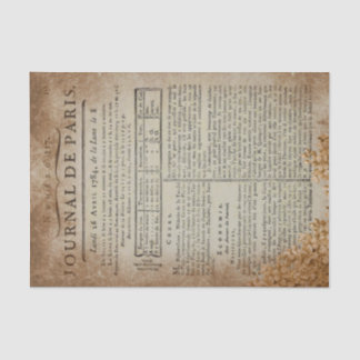 pagina uit Journal de Paris Tissuepapier