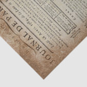  pagina uit Journal de Paris Tissuepapier (Detail)