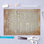  pagina uit Journal de Paris Tissuepapier (Craft)