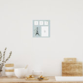 Pagina Vacatieschema Parijs Poster (Keuken)