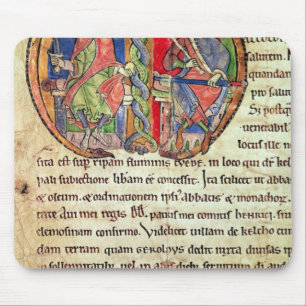 Pagina van Charta Kelso Abbey met Muismat