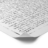 Pagina van de Codex Leicester, 1508-12 Poster (Hoek)