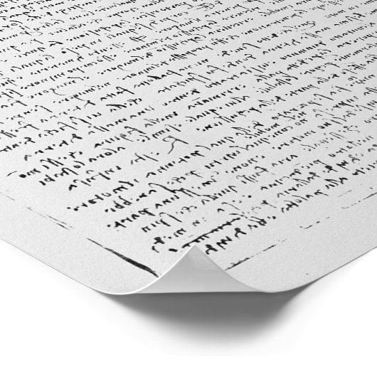 Pagina van de Codex Leicester, 1508-12 Poster (Hoek)