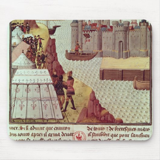 Pagina van de "Histoire du Grand Alexandre" Muismat (Voorkant)