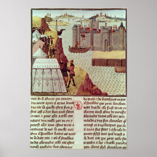 Pagina van de "Histoire du Grand Alexandre" Poster (Voorkant)