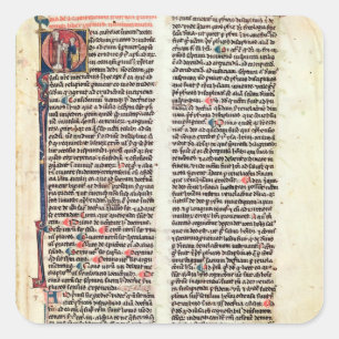 Pagina van de "Somme de Theologie" Vierkante Sticker