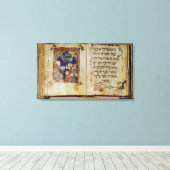 Pagina van een Haggadah Canvas Afdruk (Insitu (Houten vloer))