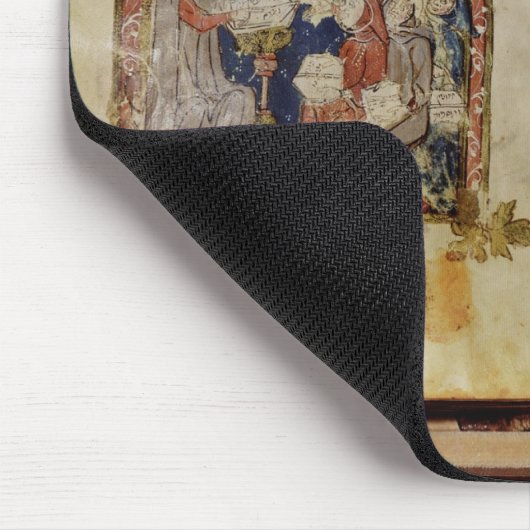 Pagina van een Haggadah Muismat (Hoek)