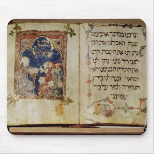 Pagina van een Haggadah Muismat
