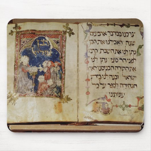 Pagina van een Haggadah Muismat (Voorkant)