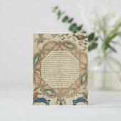 Pagina van een Hebreeuwse Bijbel die toont Briefkaart (Staand voorkant)