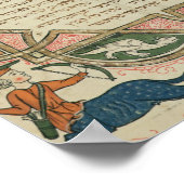 Pagina van een Hebreeuwse Bijbel die toont Poster (Hoek)