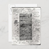 Pagina van een van Balzac's werken Briefkaart (Voorkant / Achterkant)