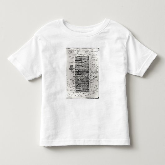 Pagina van een van Balzac's werken Kinder Shirts (Voorkant)