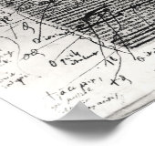 Pagina van een van Balzac's werken Poster (Hoek)