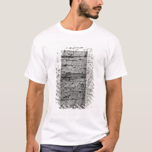 Pagina van een van Balzac's werken T-shirt