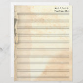  pagina van het Boek van de Kant Blank blad Muziek (Voorkant / Achterkant)