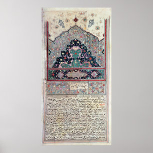 Pagina van het Canon of Medicine door Avicenna 163 Poster