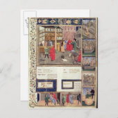 Pagina van het "Canon of Medicine" van Avicenna Briefkaart (Voorkant / Achterkant)