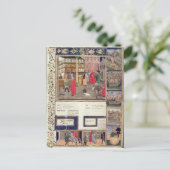 Pagina van het "Canon of Medicine" van Avicenna Briefkaart (Staand voorkant)